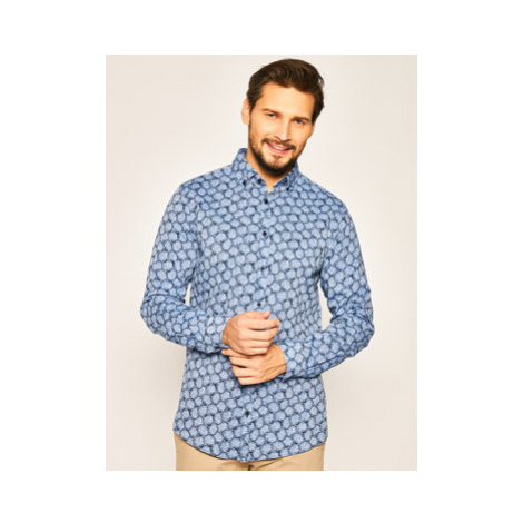 Joop! Jeans Košeľa Heli 30019640 Tmavomodrá Slim Fit