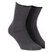 Netlačiace dámske rebrované ponožky W.994
