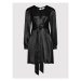 Simple Každodenné šaty SUD073 Čierna Regular Fit