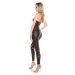 Sexy Koucla leatherlook bandeau jumpsuit with lace black