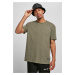 Oversize Melange Tee dark green melange