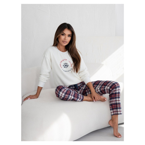 Sensis Better Soft/Flannel S-XL Cream Pyjamas 001