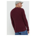 Bavlnený sveter Superdry pánsky, bordová farba,