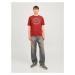 JACK & JONES TriÄ�ko  Ä�ervenÃ¡ / Ä�ierna / biela