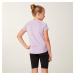 Dievčenské priedušné tričko S500 na cvičenie fialové