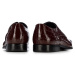 Pánske derby topánky z lakovanej kože s kroko textúrou 96-M-519-3C