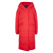 Vatovaný kabát, oversize, s kapucňou, z recyklovaného polyesteru