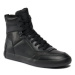 Calvin Klein Jeans Sneakersy Vulc Mid Laceup Lth In Lum YM0YM00872 Čierna