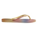 Žabky Havaianas SLIM GRADIENT dámske, žltá farba, na plochom podpätku, 4146908.1732