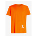 Tričká s krátkym rukávom pre mužov Calvin Klein Jeans - oranžová