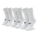 4F Súprava 3 párov vysokých pánskych ponožiek NOSH4-SOM303 Biela