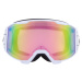 Lyžiarske okuliare RED BULL SPECT SOLO-013X, white, photochromic with pink mirror, CAT1-3