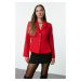 Trendyol Red Fitted Blazer Jacket