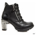 topánky na podpätku NEW ROCK Itali Negro Čierna