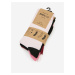 Sada troch párů dámských ponožek ve světle růžové, černé a vínové barvě ZOOT.lab