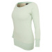 Urban Classics Ladies Melange Crewneck mint/wht