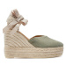 Manebi Espadrilky Hamptons Heart-Shaped Wedge Espadrilles W 0.1 WH Zelená