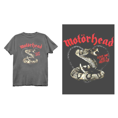 Motörhead tričko Love Me Like A Reptile Šedá