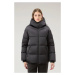 Bunda Woolrich Satin Logo Puffer Jacket Black