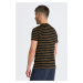 TRIČKO GANT STRIPED SS T-SHIRT BLACK