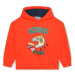 Detská mikina Kenzo Kids oranžová farba, s kapucňou, s potlačou