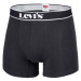 Levi's&reg; MEN BACK IN SESSION TRUNK 3P Pánske boxerky, čierna, veľkosť