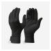Spodné trekingové rukavice MT500 hodvábne čierne