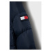 Detská páperová bunda Tommy Hilfiger tmavomodrá farba