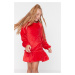 Dievčenské šaty Trendyol Red Velvet