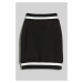 Sukňa Karl Lagerfeld Varsity Skirt Čierna
