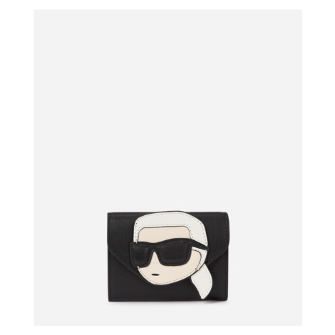 Peňaženka Karl Lagerfeld K/Ikonik 2.0 Leather Wlt Karl Black