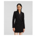 Sako Karl Lagerfeld Longline Tailored Blazer Čierna