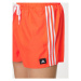 Adidas Športové kraťasy 3-Stripes CLX IS2053 Oranžová Regular Fit