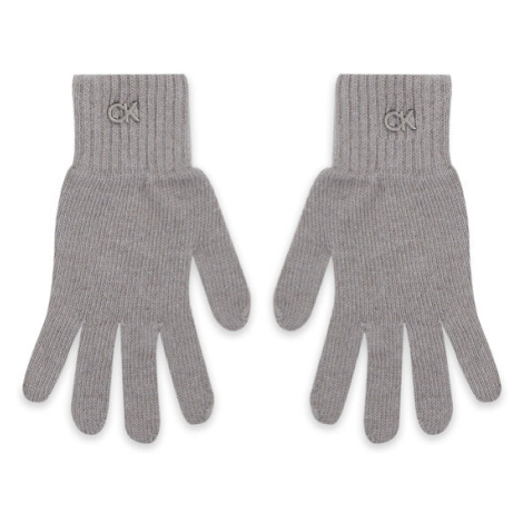 Calvin Klein Dámske rukavice Re-Lock Knit Gloves K60K611164 Sivá