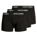 3PACK men's boxers Jack and Jones black