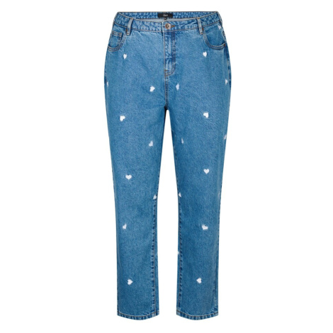 Zizzi Džínsy 'Jelene'  modrá denim / biela