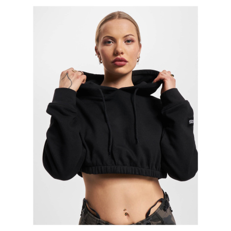 Women's cropped sweatshirt EvilFuture black