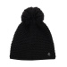 Winter hat with pompom ALPINE PRO GRANE black