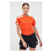 Tréningové tričko adidas Performance Squadra 21 oranžová farba