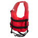 Detská vesta na vodné vlečné športy so vztlakom 50 newtonov Scribble červená