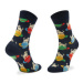 Happy Socks Súprava 2 párov vysokých detských ponožiek KLAI02-6500 Červená
