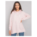 Light pink plain hoodie