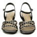 Tamaris 1-28337-28 čierne dámske sandále na podpätku