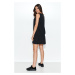 Čierne krátke šaty NU381
