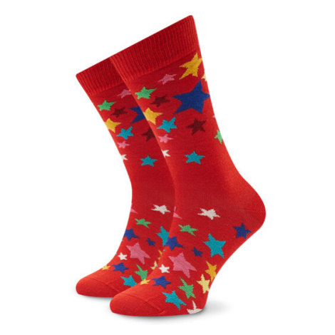 Happy Socks Vysoké detské ponožky KSTS01-4300 Červená