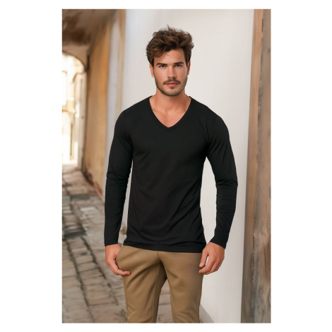 Pánske tričko Trendyol V-neck