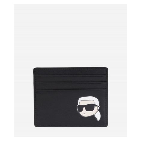 Púzdro Na Platobné Karty Karl Lagerfeld K/Ikonik 2.0 Leather Ch Čierna