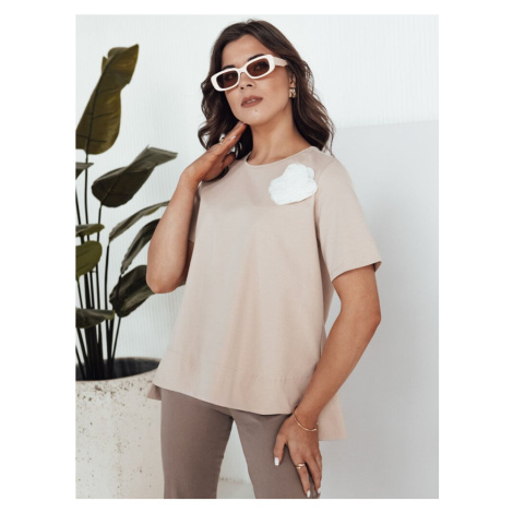 Women's T-shirt BINDA beige Dstreet