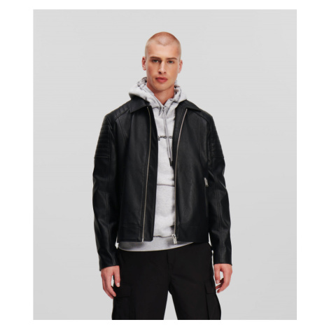Bunda Karl Lagerfeld Jeans Klj Faux Leather Jacket Čierna