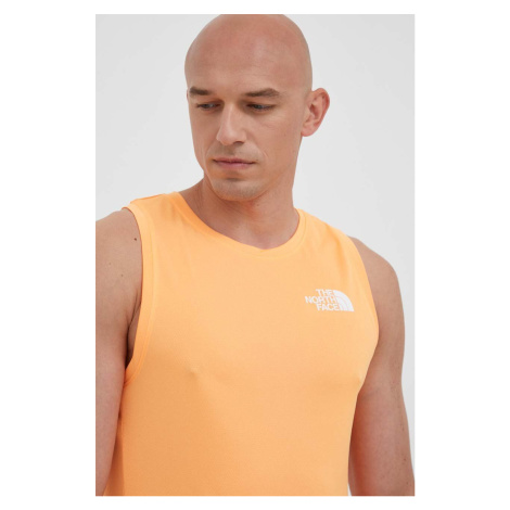 Športové tričko The North Face Mountain Athletics oranžová farba